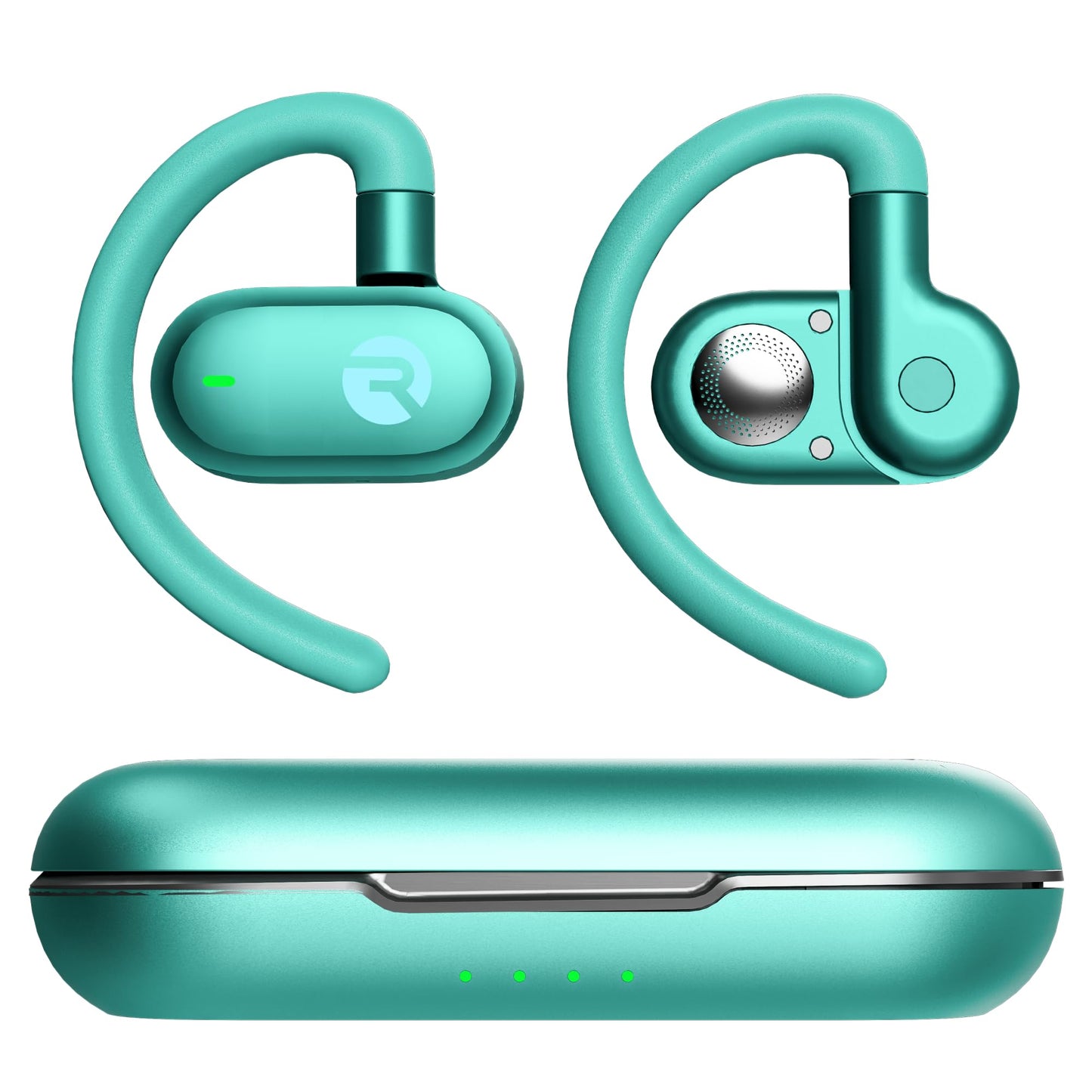 Raycon Fitness Open Ear Earbuds – Open Ear Headphones, Earbuds Wireless Bluetooth, Running Headphones, Sweat & Water-Resistant Earphones, 40 Hours Battery Life (Blue)