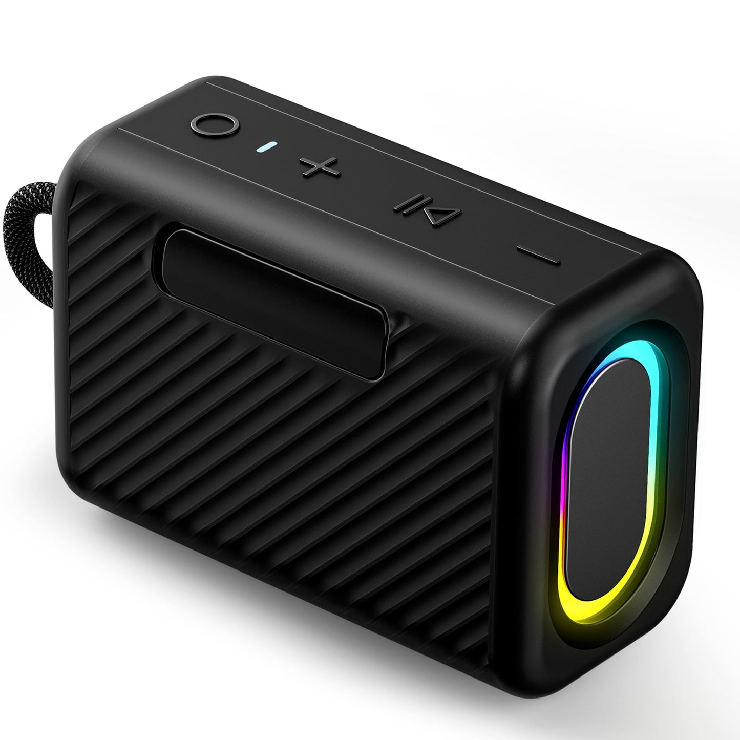 Portable Bluetooth Speaker with Lights, Powerful Crystal Clear Sound, IPX5 Waterproof, All Day Playtime, AUX&TF-Card Input, Bluetooth 5.3, TWS Paring, Small Wireless Speaker for Outdoor, Gift Ideas
