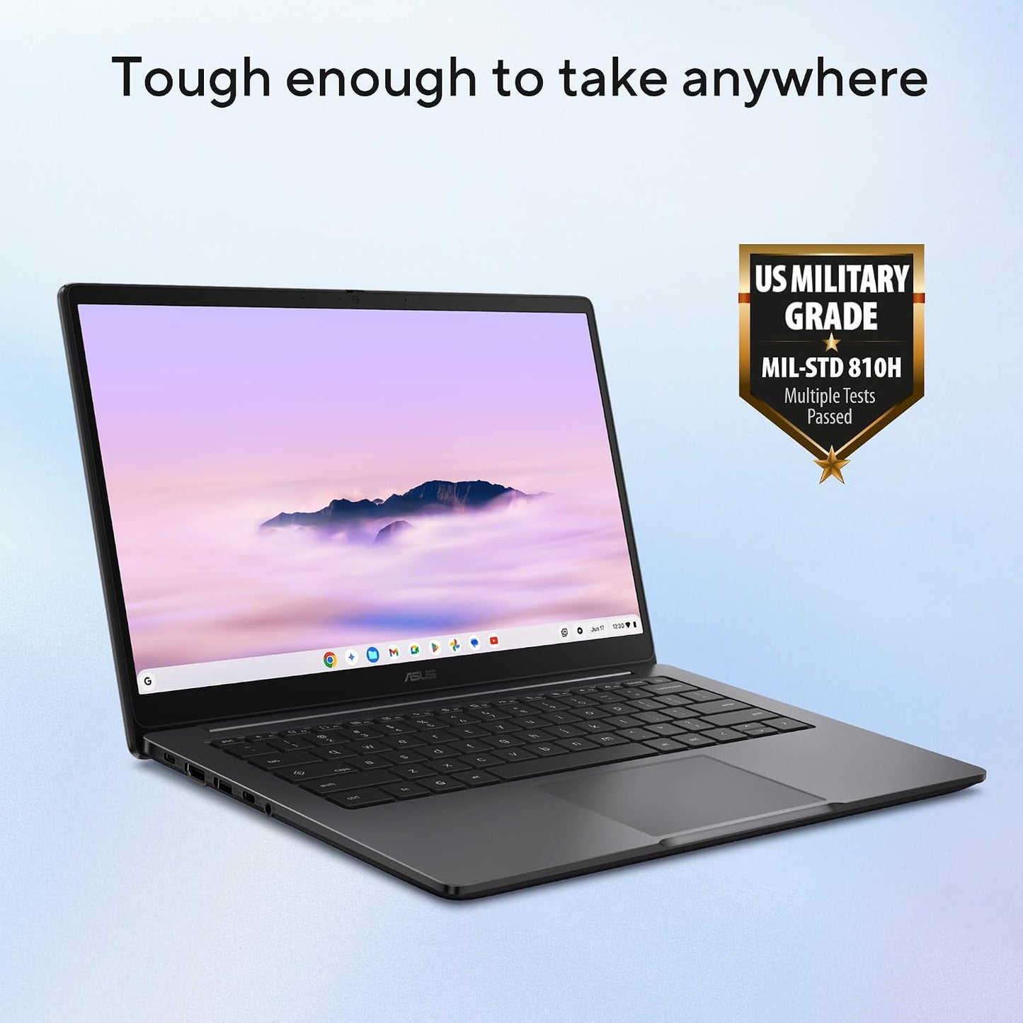 ASUS Chromebook Plus CX14, 14” 16:9 FHD (1920 x 1080) Anti-Glare Display, Intel Core 3-N355 Processor, 128GB Storage, 8GB RAM, ChromeOS, Rock Grey, CX1405CTA-AS31-CB