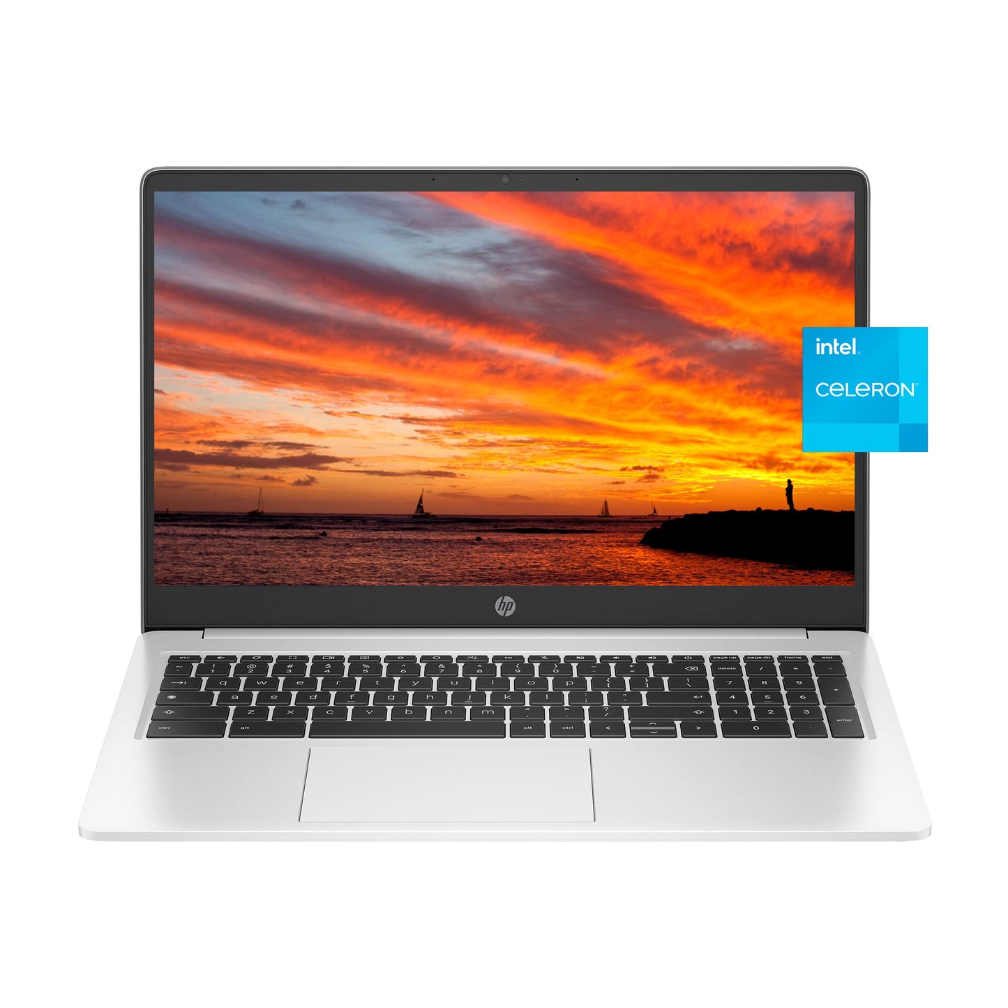 HP Chromebook Plus 15.6 inch Laptop, Full HD Display, Intel Core i3-N305, 8 GB RAM, 256 GB UFS, Intel UHD Graphics, Chrome OS, 15a-nb0006ca