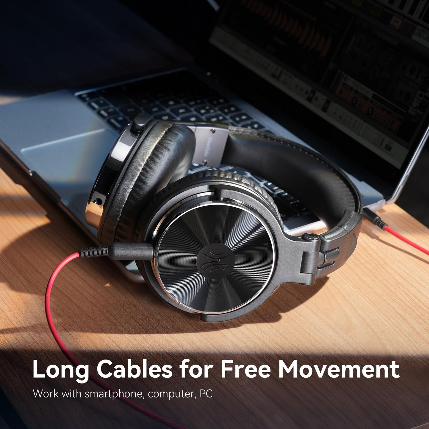 OneOdio Pro-10 Over-Ear Wired Headphones for School, Studio Monitor & Mixing, DJ Stereo Headsets, 50mm Neodymium Drivers, In-Line Mic, 3.5mm/6.35mm Jack for AMP, Computer, Recording, Phone, Piano, Guitar
