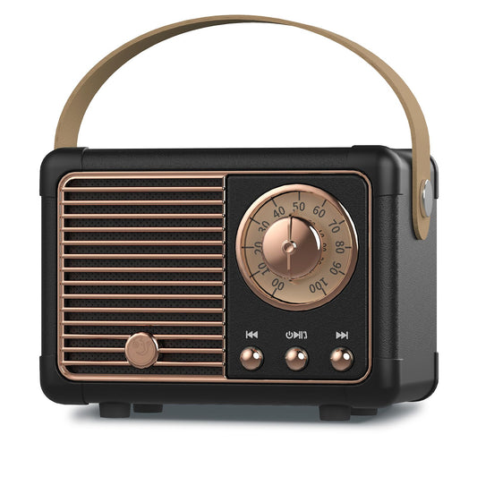 PRUNUS J-999 Retro Bluetooth Speaker,Vintage Decor,Mini Wireless Bluetooth Speaker,Cute Old Fashion Style Support USB/TF Card/AUX for Kitchen Desk Bedroom Office Party Outdoor(Green)