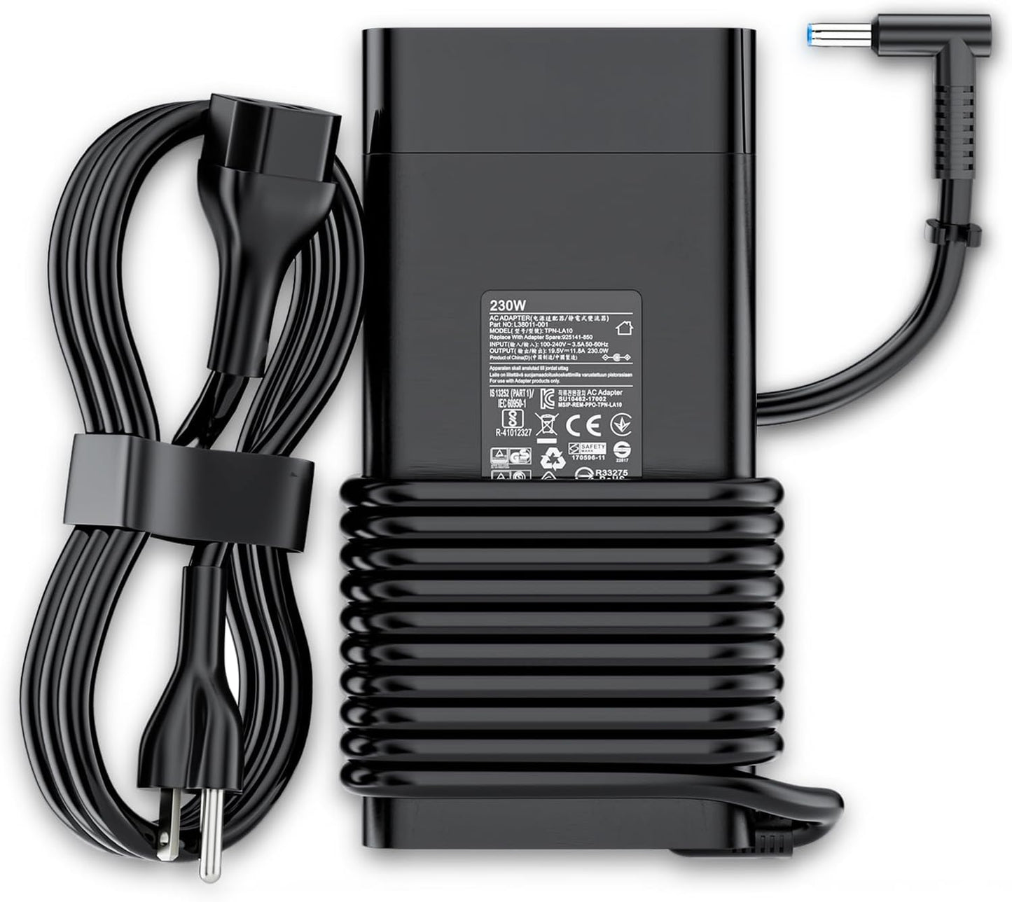 230W Laptop Power Supply Charger Compatible with HP Omen 15 16 17 Gaming Series ZBook Fury 16 G9 G10 G11 Victus 16-r000 Inch M41303-001 M85389-003 M35733-001 M85389-001 19.5V 11.8A AC Adapter Blue Tip