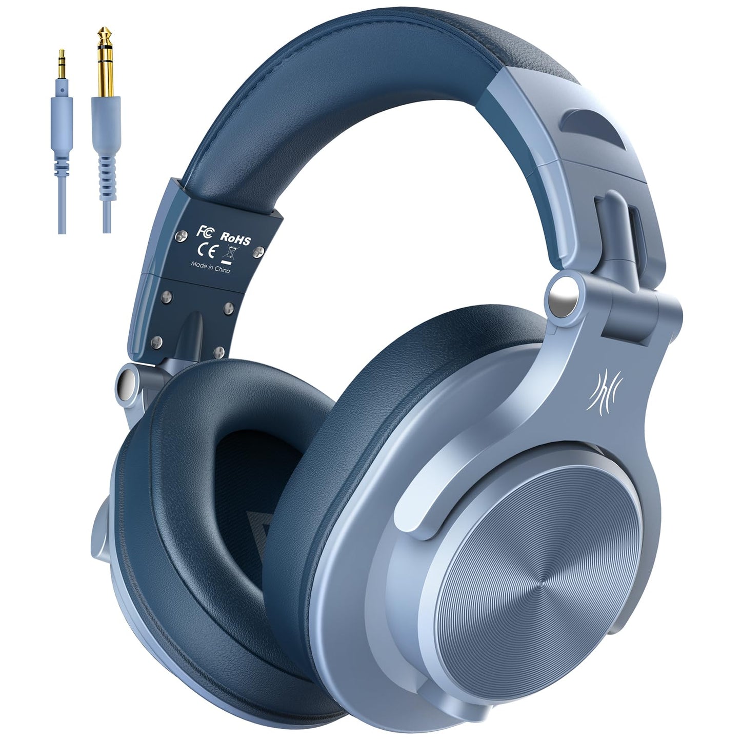 OneOdio A71 Wired Over Ear Headphones, In-Line Mic, Studio Headphones with SharePort, Professional Monitor Recording & Mixing Foldable Headphones with Hi-Res Sound for DJ Guitar Amp Computer PC