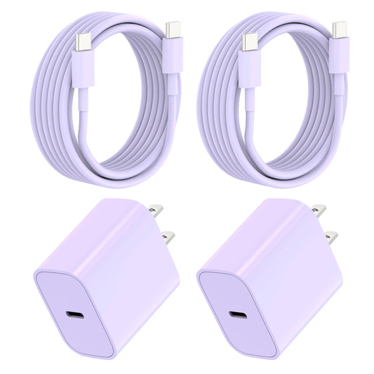 USB C Charger for iPhone 17 16 15, MFI Certified 20W Type C Charger Fast Charging Block with USB C to C Cable for iPhone 17/16/15 Pro Max/15/16 Pro/15/16 Plus/Pad Pro 12.9/11/Air and More