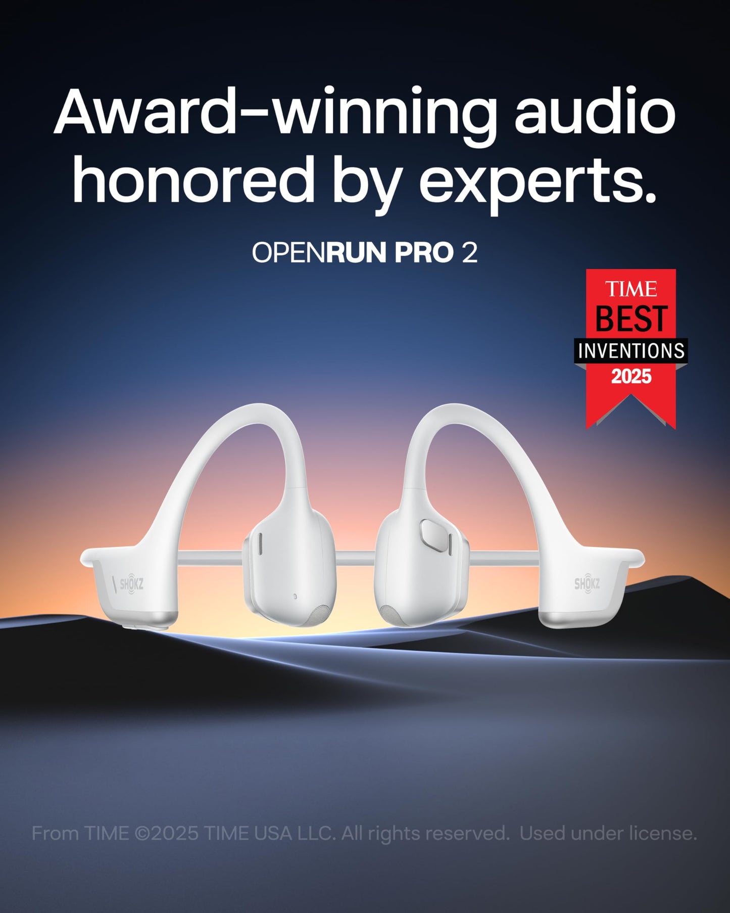 SHOKZ OpenRun Pro 2-Bone Conduction Headphones,Open-Ear Bluetooth Wireless Sport Earphones for Running,Workouts-Sweat Resistant,Comfortable Fit-Deep Bass,Smart Mic,Reflective Strip,Mini,Black