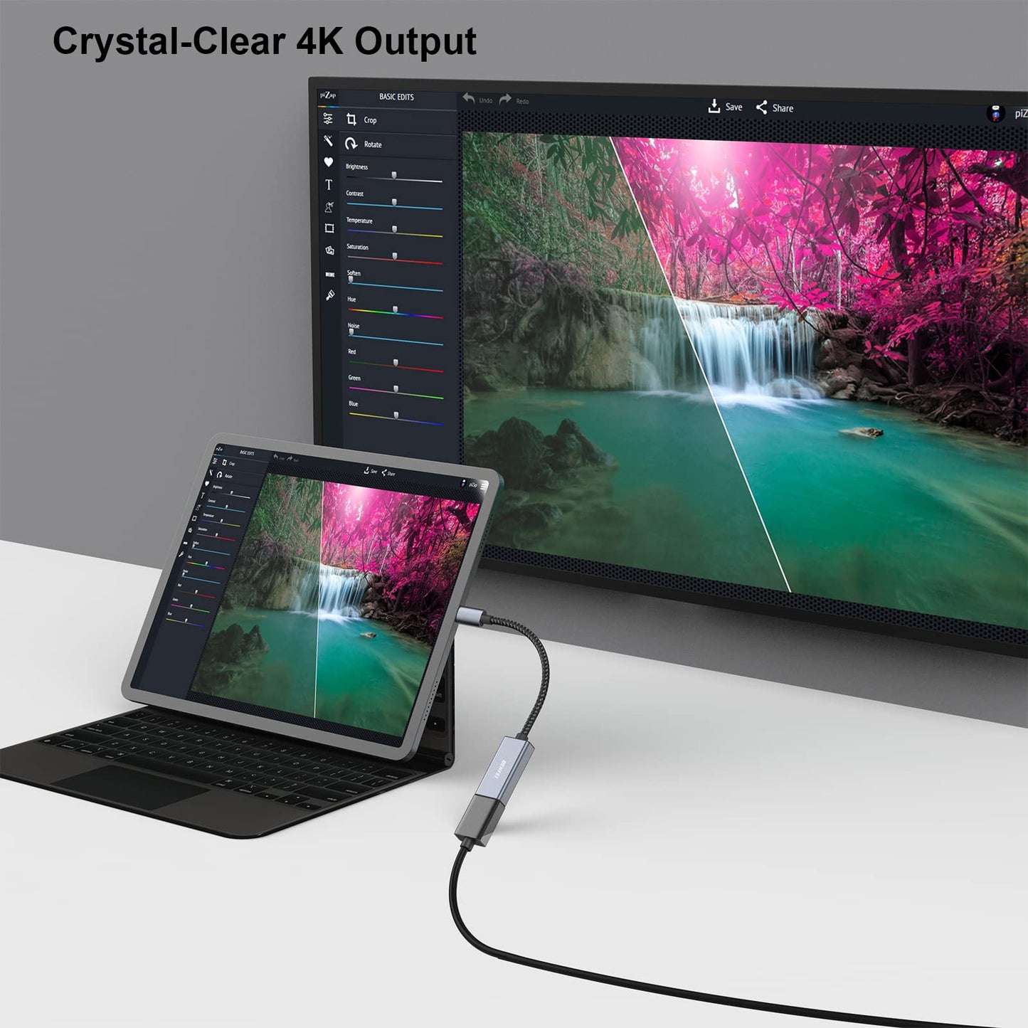 BENFEI USB C to HDMI Adapter 4K@60Hz, USB Type-C to HDMI Adapter [Thunderbolt 3/4/5 Compatible] with iPhone 15 Pro/Max, MacBook Pro/Air 2023, iPad Pro, iMac, S23, XPS 17, Surface Book