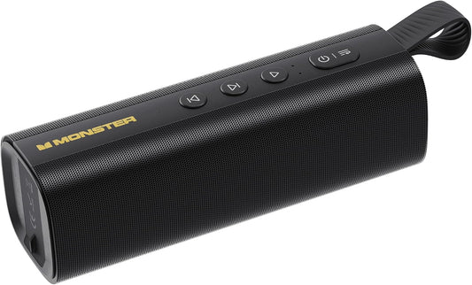 Monster S290 Bluetooth Speaker, Portable Bluetooth Speaker with 30W Loud Stereo Sound, Bluetooth 6.0, 20H Playtime, TWS Pairing, Support AUX/TF Card, IPX6 Waterproof Wireless Speaker for Home, Travel