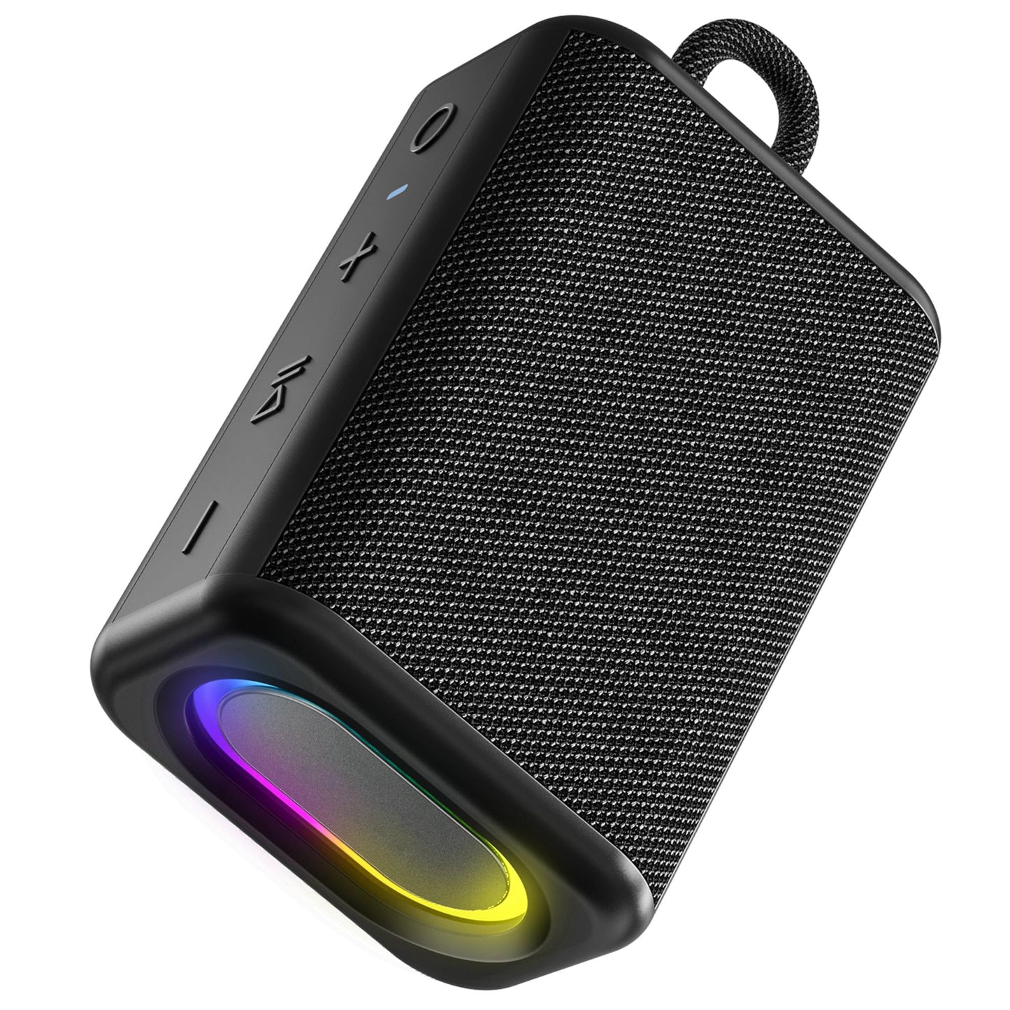 Portable Bluetooth Speaker with Lights, Powerful Crystal Clear Sound, IPX5 Waterproof, All Day Playtime, AUX&TF-Card Input, Bluetooth 5.3, TWS Paring, Small Wireless Speaker for Outdoor, Gift Ideas
