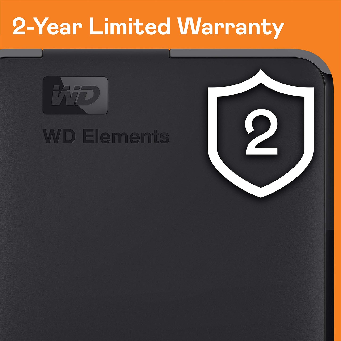 Western Digital 5TB Elements Portable External Hard Drive, USB 3.0 - Western DigitalBU6Y0050BBK-WESN,Black