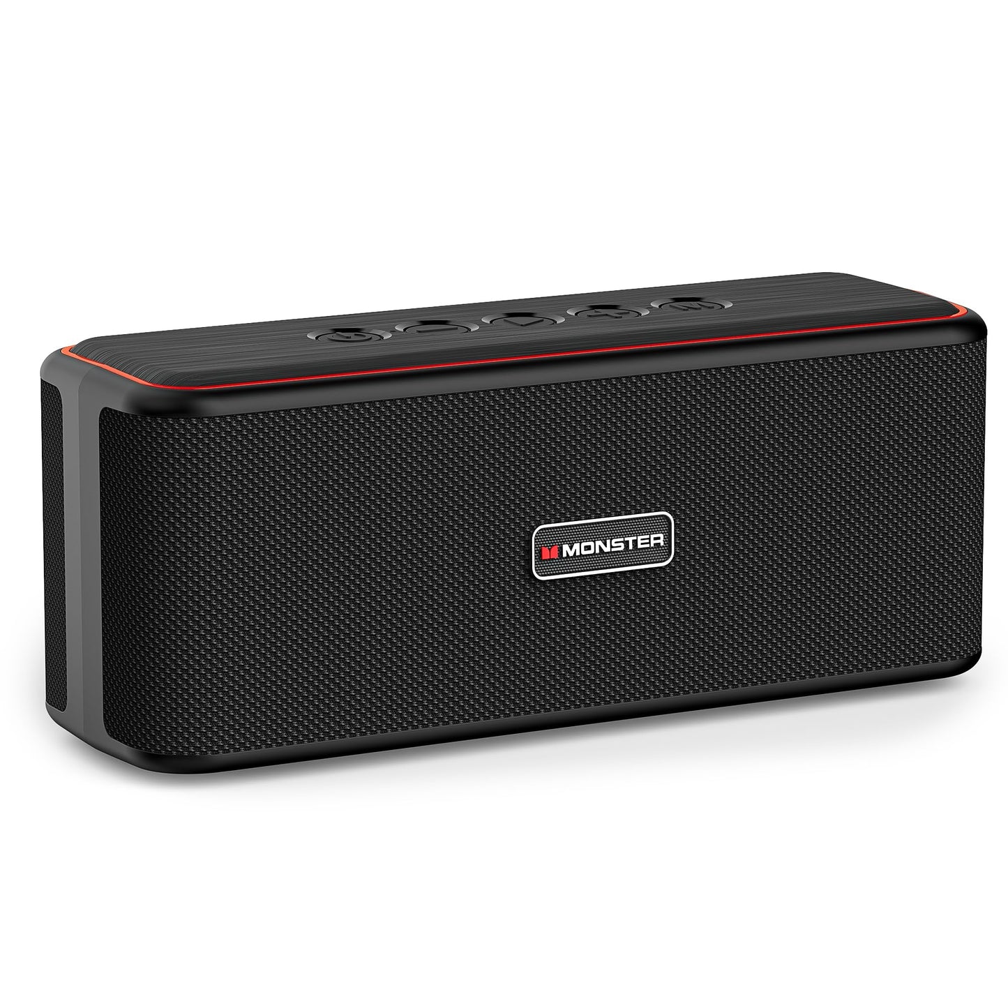 Monster Shock Plus Bluetooth Speaker, Portable Speaker with 40W Loud Stereo Sound, Bluetooth 6.0,TWS Pairing, 20H Playtime,Support AUX/TF Card, IPX6 Waterproof Wireless Speaker for Travel,Home,Outdoor