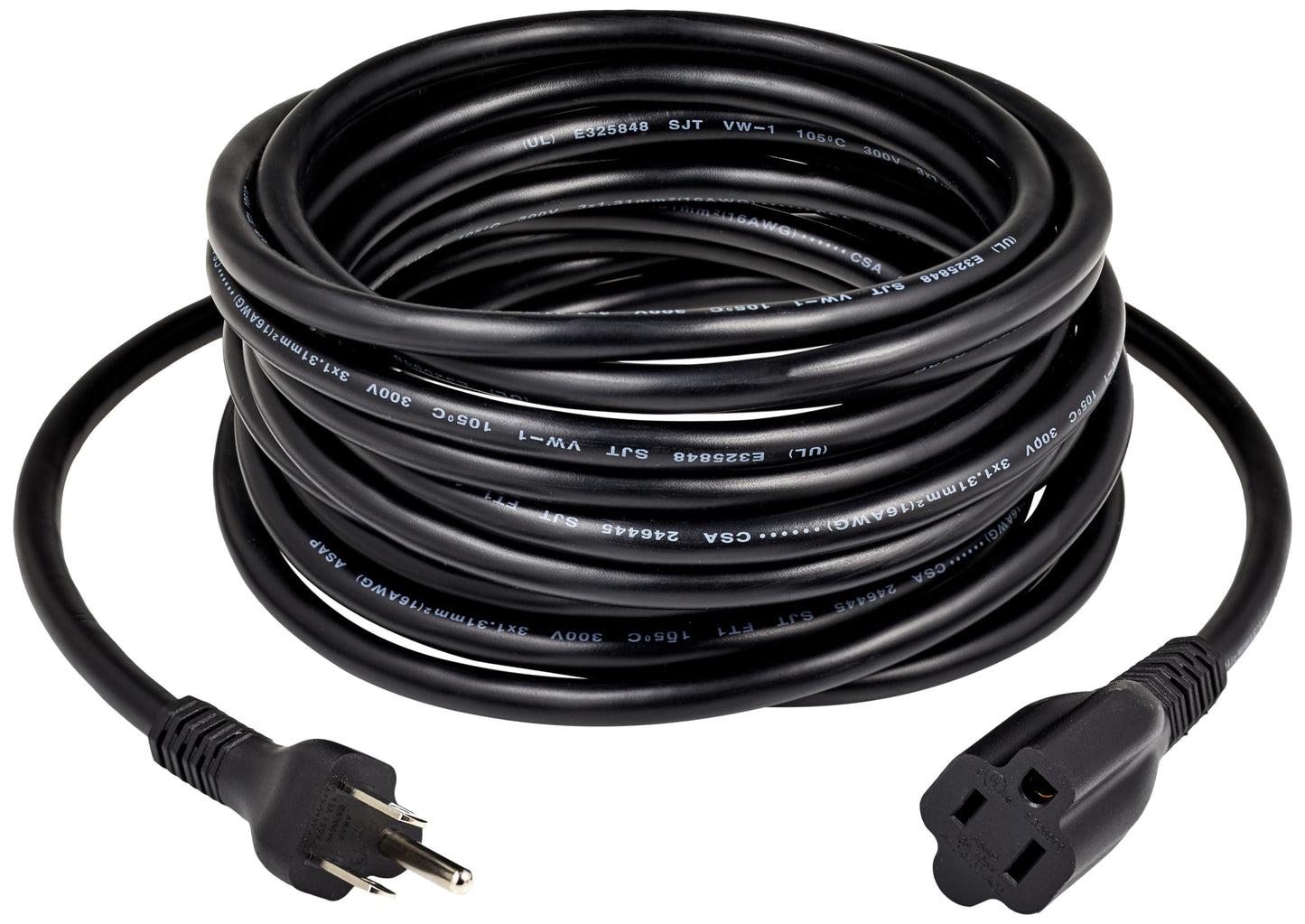 Amazon Basics 6-Foot Extension Cord - 13 Amps, 125V - Black