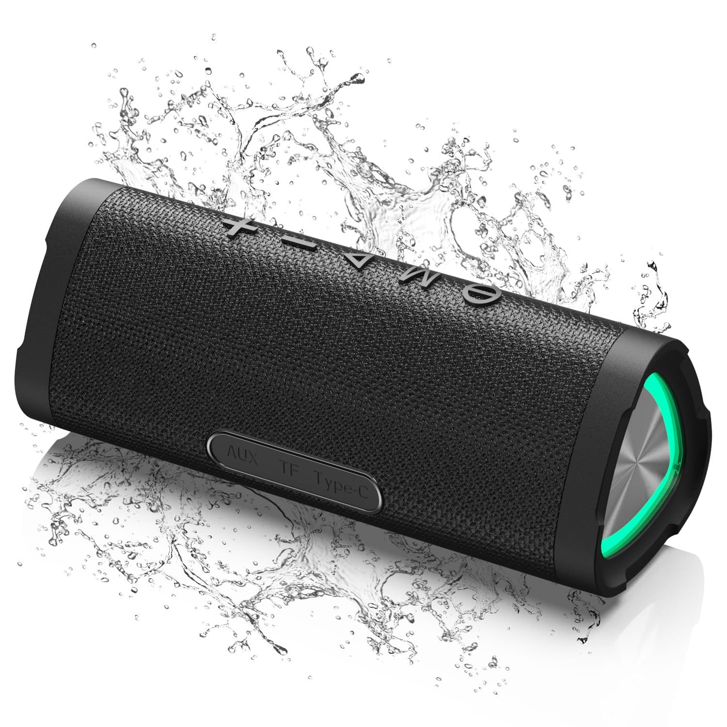 Bluetooth Speaker,Vanzon V40 Portable Wireless Bluetooth Speaker with IPX7 Waterproof, 24W HiFi Stereo Sound,24H Playtime, LED Lights and TWS Dual Pairing, Suitable for Home Outdoors Travel,Great Gift