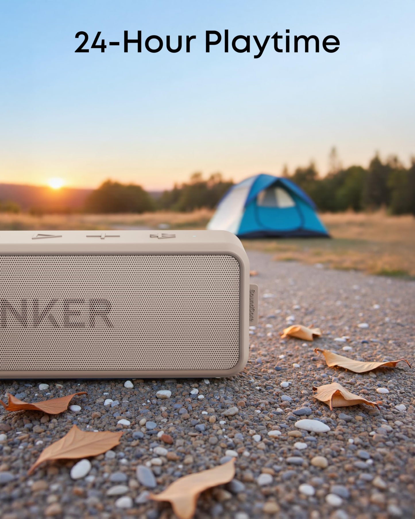 Anker Soundcore 2 Portable Bluetooth Speaker with 12W Stereo Sound, Bluetooth 5, Bassup, IPX7 Waterproof, 24-Hour Playtime, Wireless Stereo Pairing, Speaker for Home, Outdoors, Travel