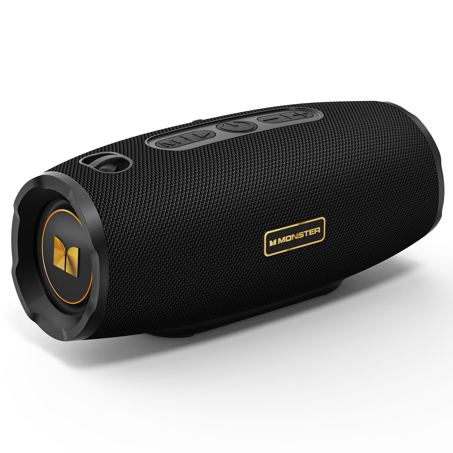 Monster S380 Bluetooth Speaker, Portable Speaker with 40W Stereo Sound, Bluetooth 6.0, 20H Playtime, IPX6 Waterproof, TWS Pairing, Support AUX/TF Card, Wireless Speaker for Party, Travel, Outdoor
