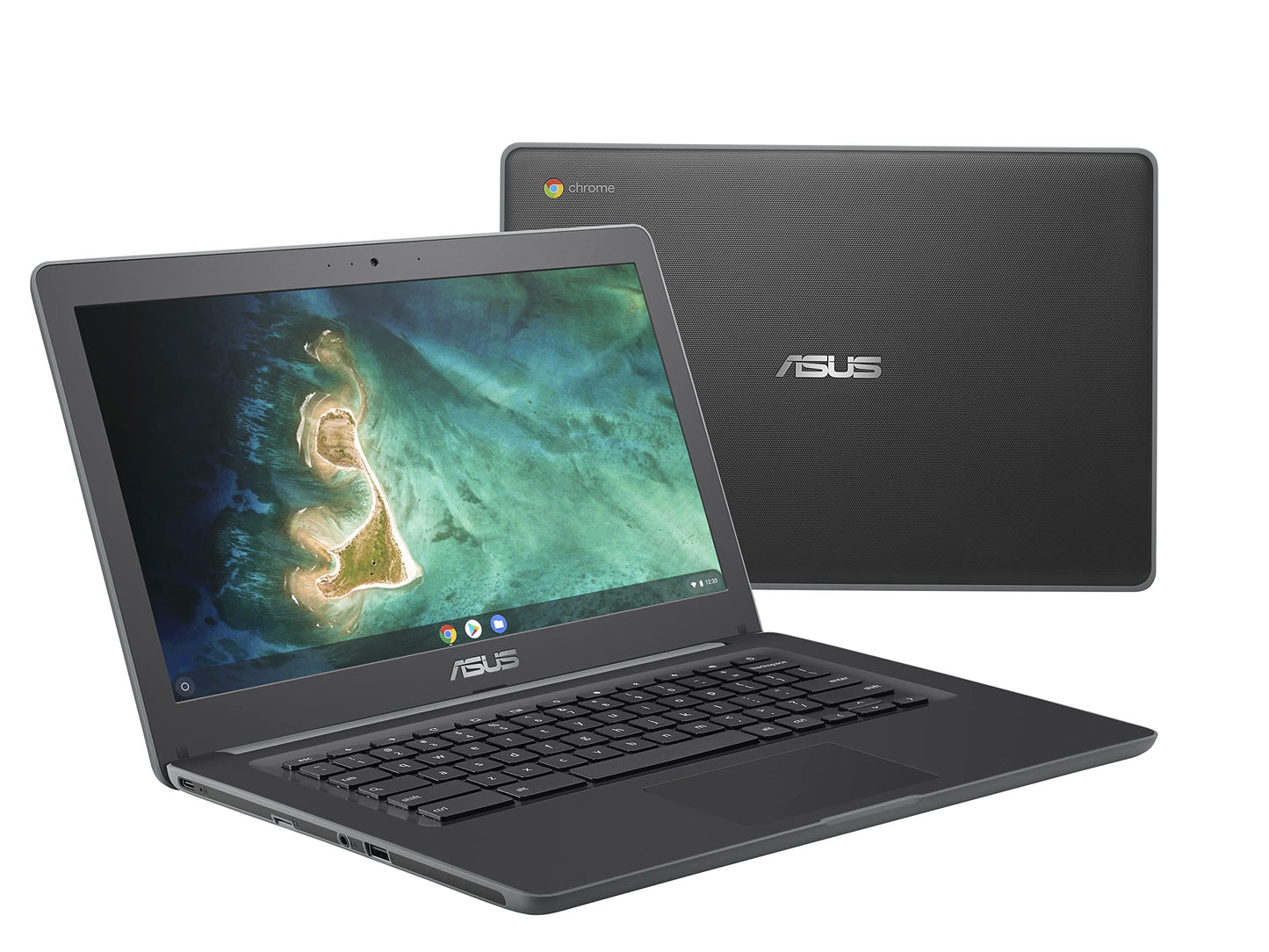 ASUS Chromebook CX1 Laptop, 15.6" Full HD NanoEdge Display, Intel Celeron N4500 Processor, 64GB eMMC Storage, 4GB RAM, Wi-Fi 6 ChromeOS, CX1500CKA-DH03-CB