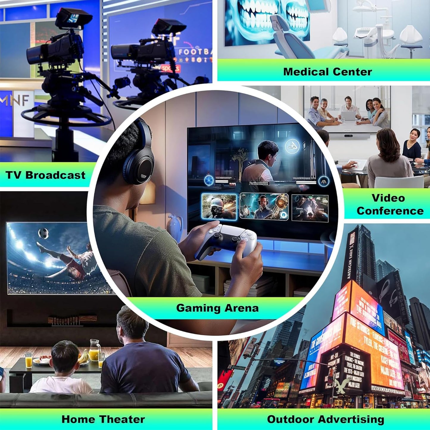 10K 8K HDMI Cable 2.1, Available 1.5FT 3.3FT 5FT 6.6FT 10FT 13FT 16FT 20FT 25FT Lengths for Selection,Ultra High Speed HDMI Cables Braided Cord 48Gbps, 8K@60Hz /4K@120Hz, HDCP 2.2&2.3(0.5M 1.5FT)