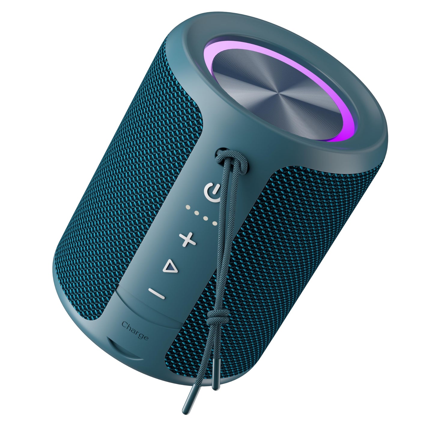 Portable Bluetooth Speaker Wireless, IPX7 Waterproof Dustproof Mini Speakers, 20W Loud Bass Stereo, 15H Playtime, BT5.3 & TWS, RGB Light, for Outdoor/Shower/Home/Party, Stocking Stuffers