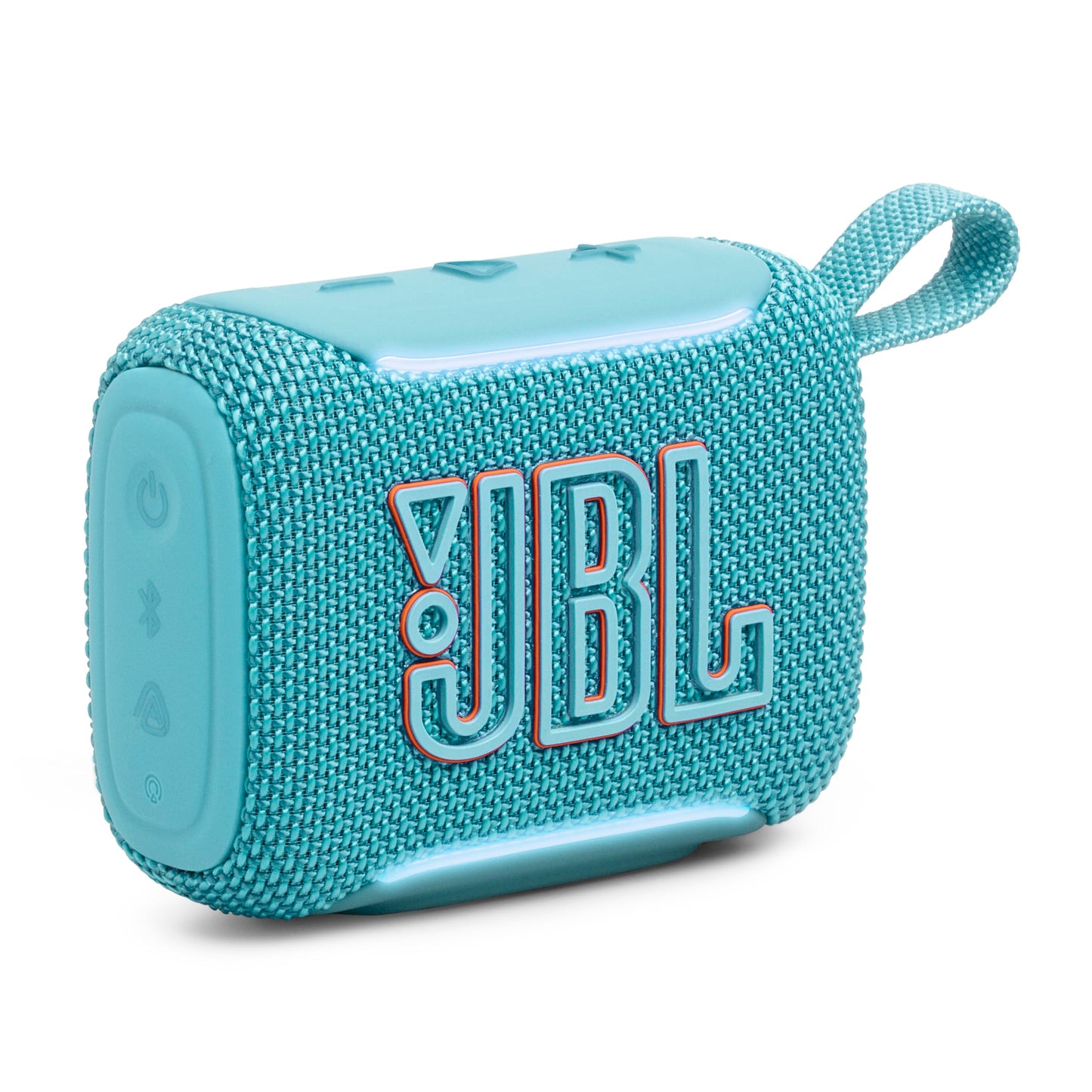 JBL Go 5 - Ultra-Portable Waterproof & Drop-Proof Speaker with JBL Legendary Sound & Ambient Edge Lighting, AirTouch Instant Stereo Pairing or Link Multiple Compatible Speakers via Auracast™ (Pink)