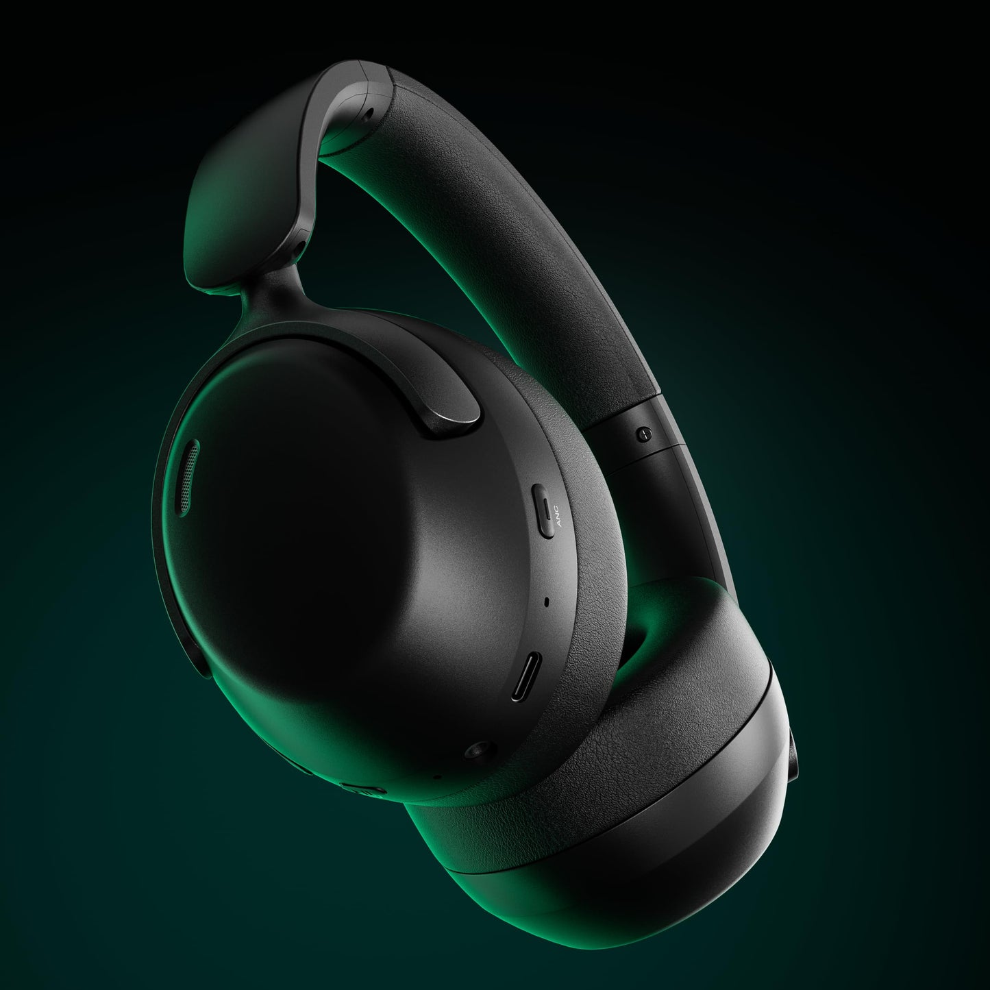 LORELEI QC30 Hybrid Active Noise Cancelling Headphones, 60H Playtime, Built-in Mic, Wireless Over Ear Headsets with Case,Bluetooth 5.4,Deep Bass Comfort Fit Soft-Earpads Fast Charging -Space Black