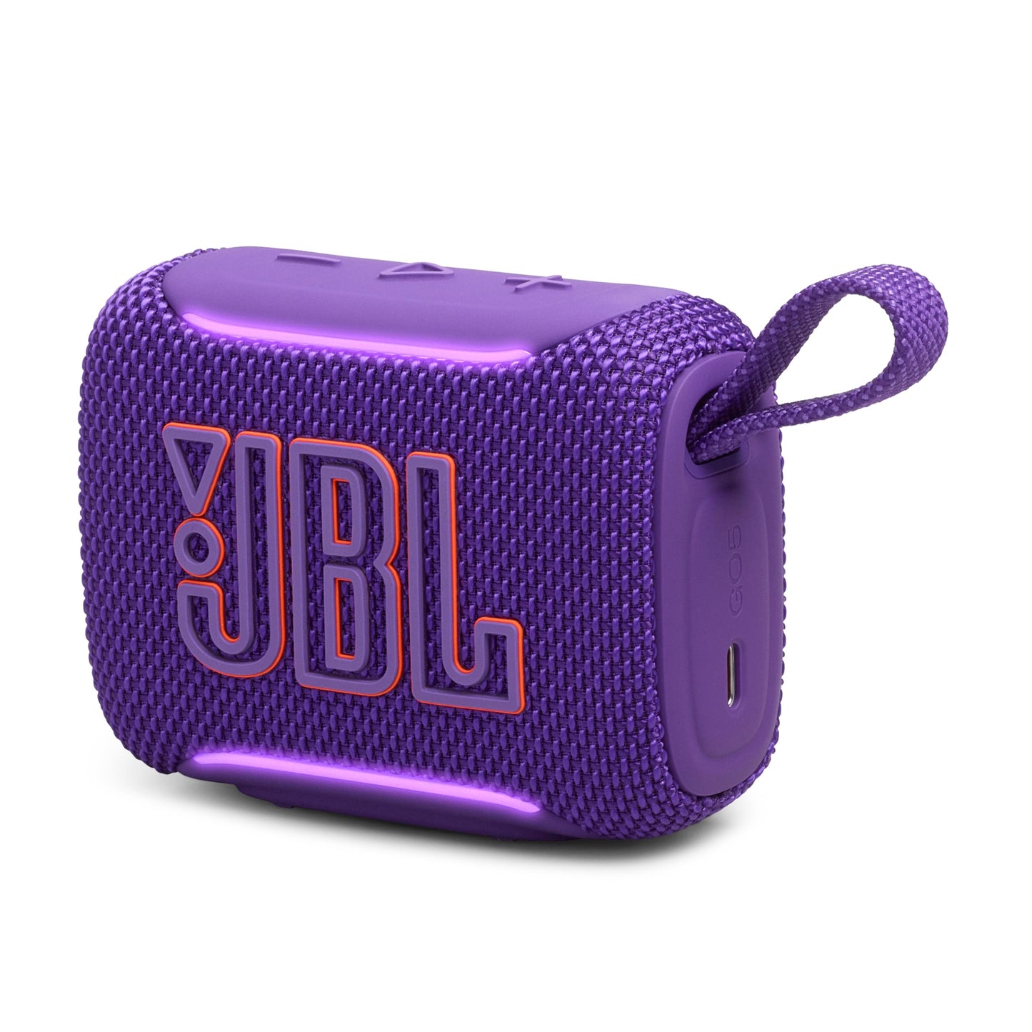JBL Go 5 - Ultra-Portable Waterproof & Drop-Proof Speaker with JBL Legendary Sound & Ambient Edge Lighting, AirTouch Instant Stereo Pairing or Link Multiple Compatible Speakers via Auracast™ (Pink)