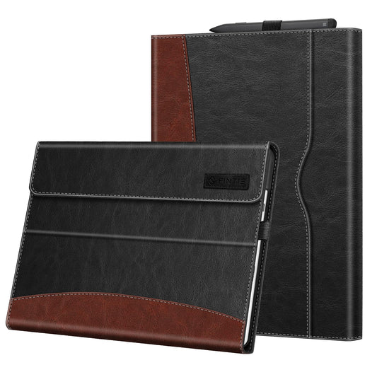 Fintie Case for 13 inch Microsoft Surface Pro 12th (2026)/11/10/9 - Multiple Angle Viewing Portfolio Business Cover with Pocket & Stylus Holder, Compatible with Type Cover Keyboard, Gray