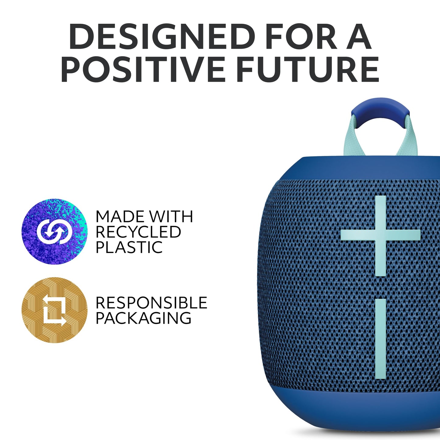Ultimate Ears WONDERBOOM 4 Portable Waterproof Bluetooth Speaker with Big Bass and 360-Degree Sound, Dustproof Floating Speaker with 131ft (40m) Range - Black