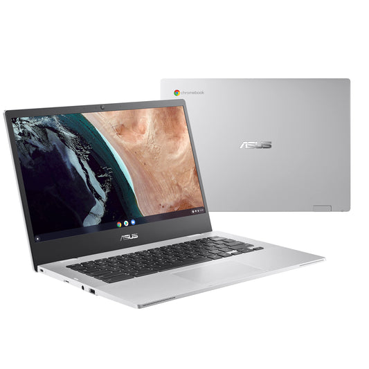 ASUS Chromebook CX1 14" FHD Laptop, Intel Celeron N4500, 4GB RAM, 224GB Storage (64GB eMMC+160GB Docking Station Set), Intel UHD Graphics, HD Camera, WiFi 6, Chrome OS, Silver