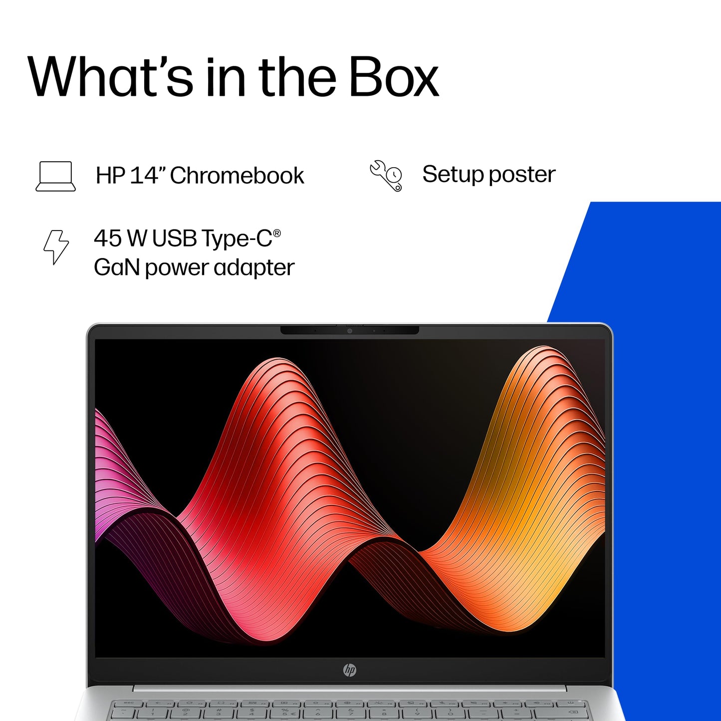 HP Chromebook 14 inch, Intel® Processor N100, 4GB RAM, 128GB UFS, HD(1366 x 768), Anti-Glare, HP True Vision 720p HD Camera w Privacy Shutter, Dual-Array mic, ChromeOS, Chalkboard Grey (14a-nf0036ca)