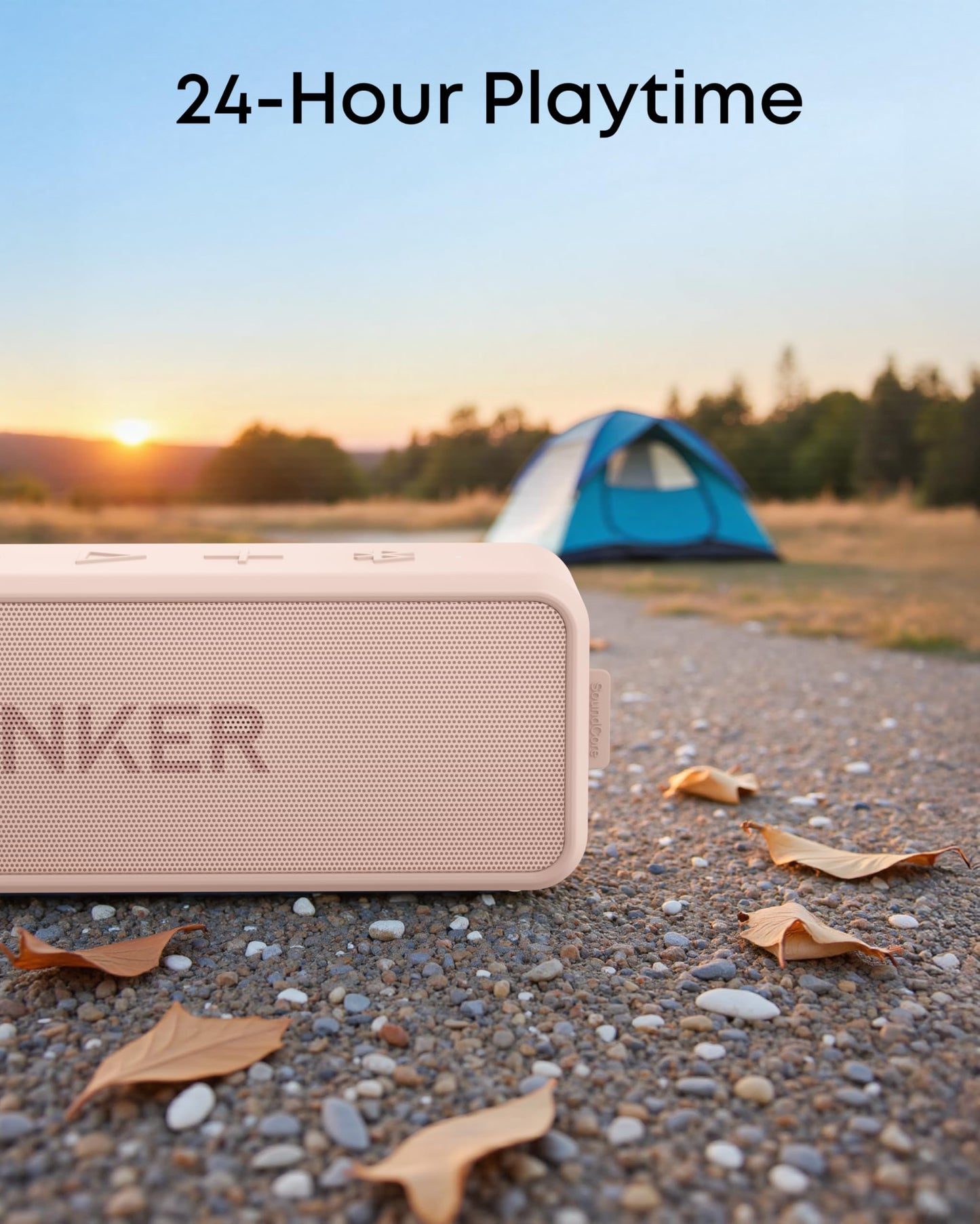 Anker Soundcore 2 Portable Bluetooth Speaker with 12W Stereo Sound, Bluetooth 5, Bassup, IPX7 Waterproof, 24-Hour Playtime, Wireless Stereo Pairing, Speaker for Home, Outdoors, Travel