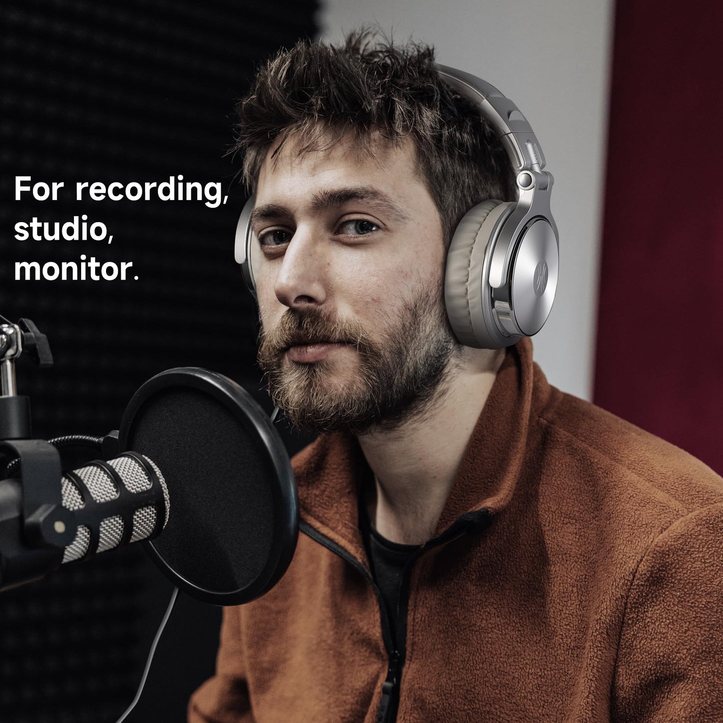 OneOdio Pro-10 Over-Ear Wired Headphones for School, Studio Monitor & Mixing, DJ Stereo Headsets, 50mm Neodymium Drivers, In-Line Mic, 3.5mm/6.35mm Jack for AMP, Computer, Recording, Phone, Piano, Guitar