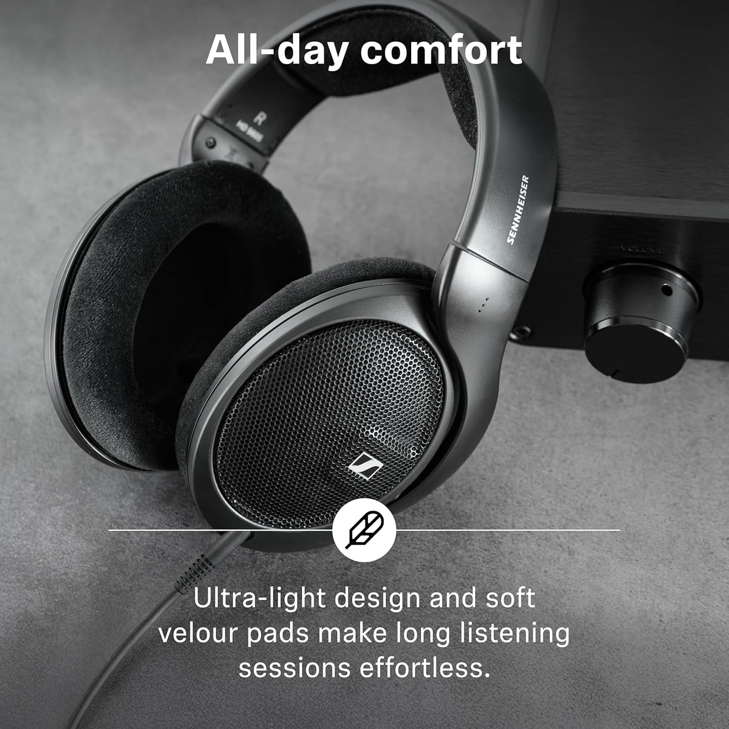 Sennheiser HD 560S - Wired Over-The-Ear Audiophile Headphones, Neutral Frequency Response, Open-Back, Detachable Cable, Black