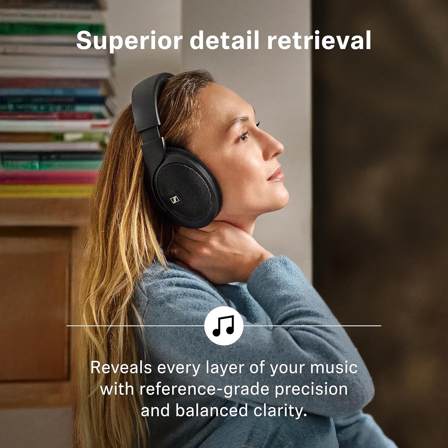 Sennheiser HD 560S - Wired Over-The-Ear Audiophile Headphones, Neutral Frequency Response, Open-Back, Detachable Cable, Black