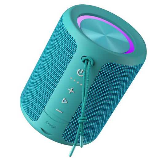 Portable Bluetooth Speaker Wireless, IPX7 Waterproof Dustproof Mini Speakers, 20W Loud Bass Stereo, 15H Playtime, BT5.3 & TWS, RGB Light, for Outdoor/Shower/Home/Party, Stocking Stuffers