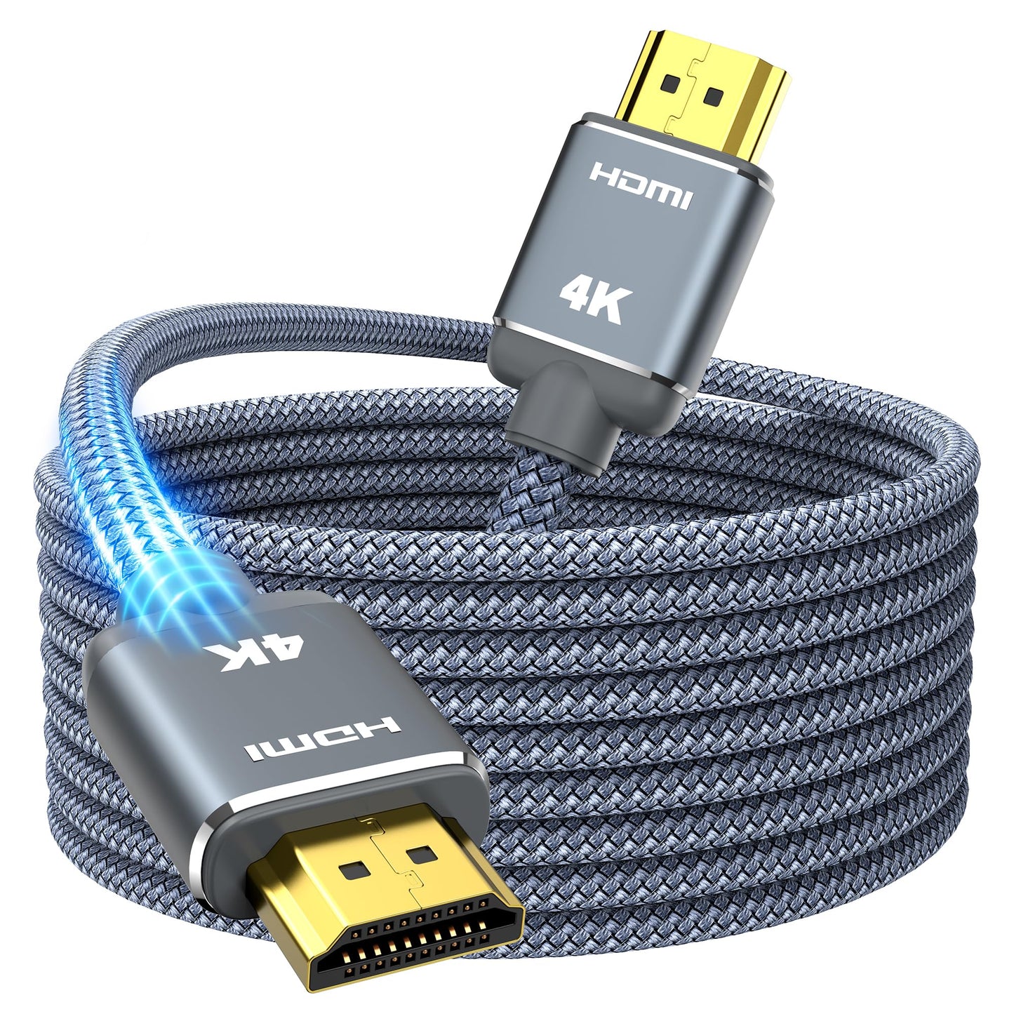 HDMI Cable 6.6feet(2meter), 4K HDMI Lead-Snowkids HDMI Cable 4K@60Hz, 3D Support, Ethernet Function, Video 4K UHD 2160p, HD 1080p, 3D - (for Fire TV, for PS-3/4, for Netfilx)