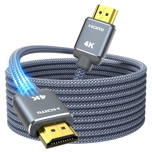 HDMI Cable 6.6feet(2meter), 4K HDMI Lead-Snowkids HDMI Cable 4K@60Hz, 3D Support, Ethernet Function, Video 4K UHD 2160p, HD 1080p, 3D - (for Fire TV, for PS-3/4, for Netfilx)