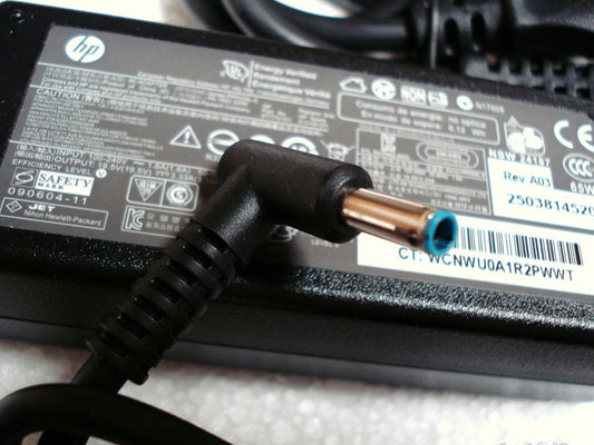 Chargeur HP Blue Tip 65W (19.5V/3.33A), Chargeur laptop, Embout rond bleu,  65 WATTS